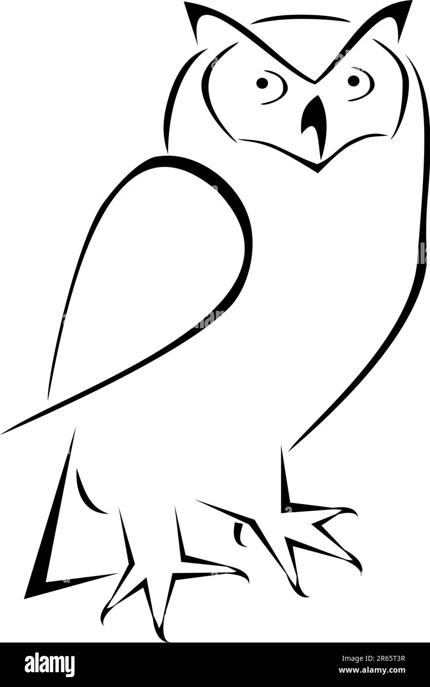 Owl and Skull Tattoo Drawing Tutorial