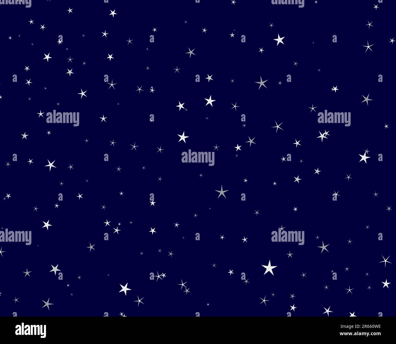Beautiful night starry sky background . Vector illustration Stock ...