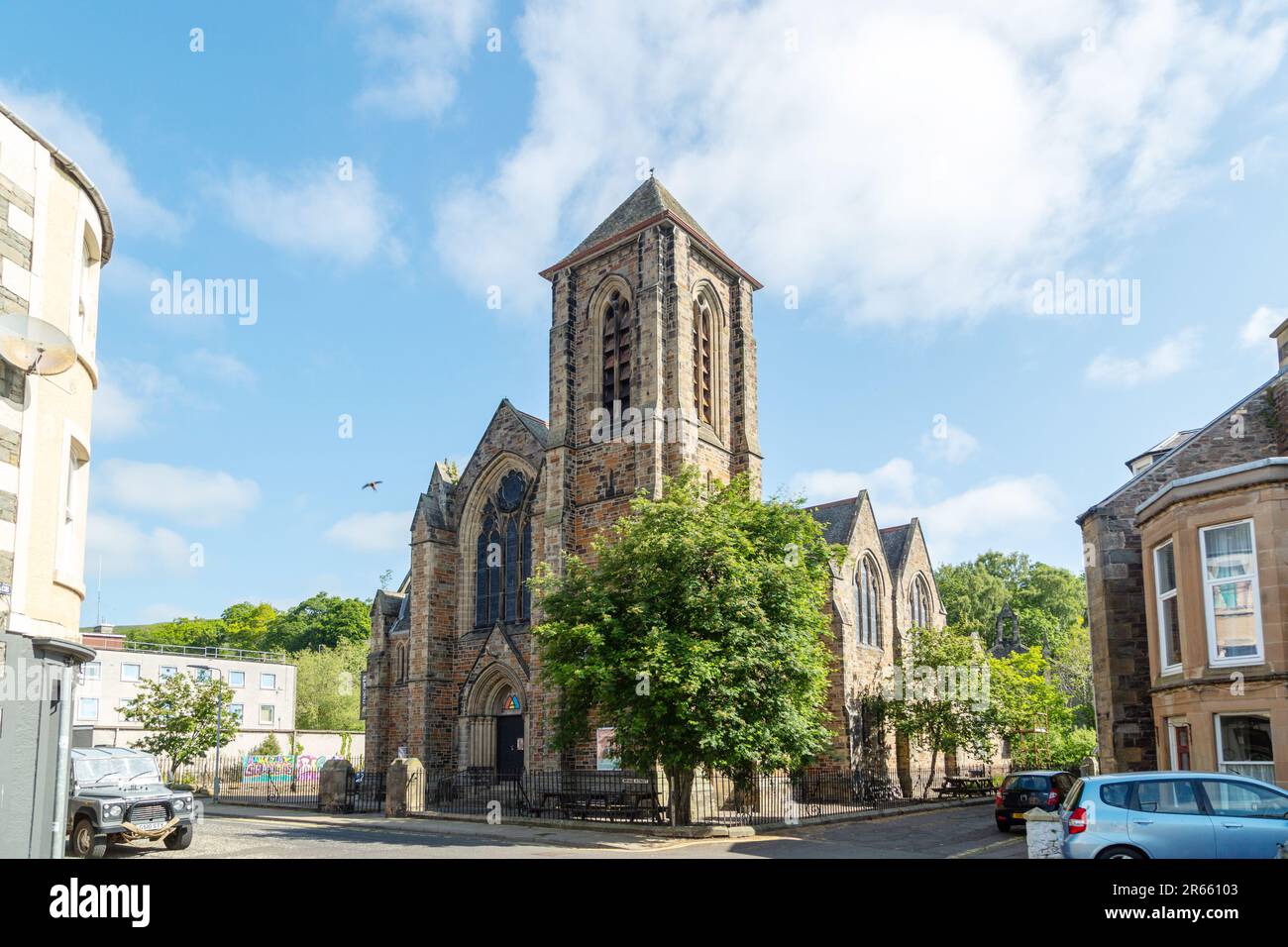 Formerly St Andrew's Church MacArts is an Independent community arts venue Galashiels, Scottish Borders, Scotland Stock Photo