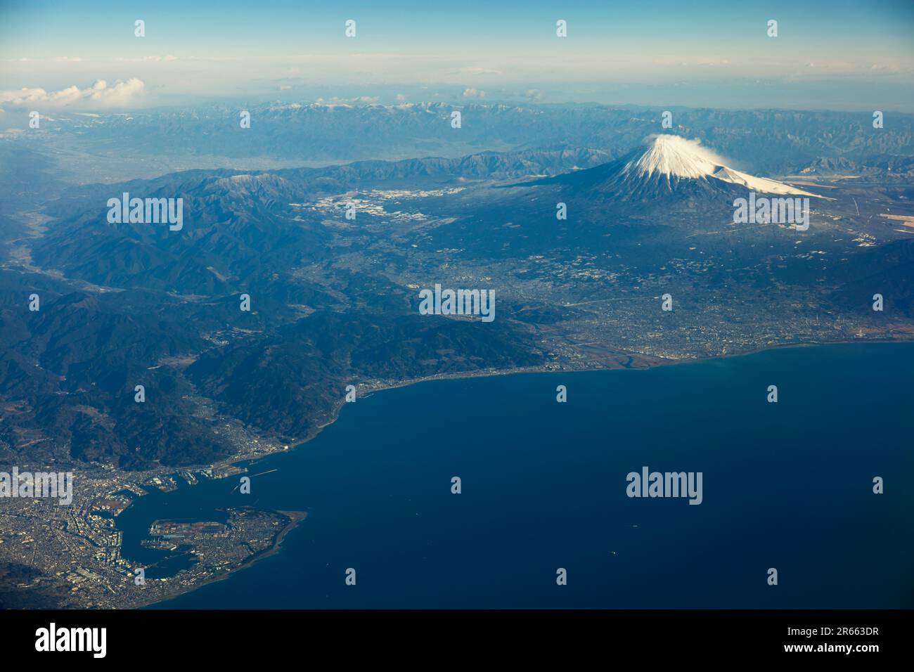 Aerial view of Mt. Fuji Stock Photo - Alamy