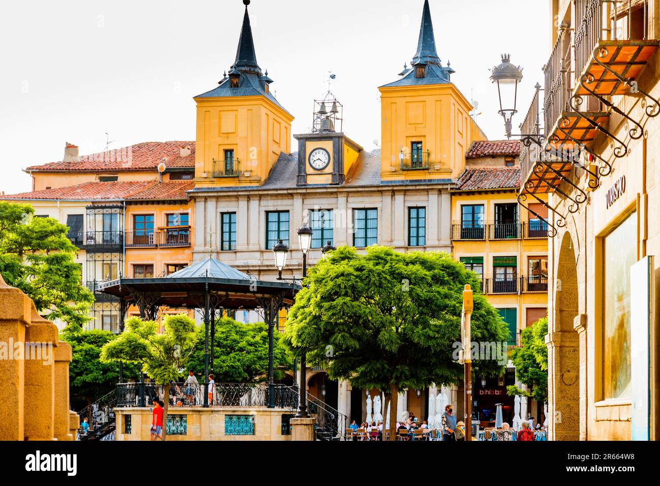 The Town Hall of Segovia is the headquarters building of the city council of the city of Segovia, Castilla y León, Spain, Europe Stock Photo