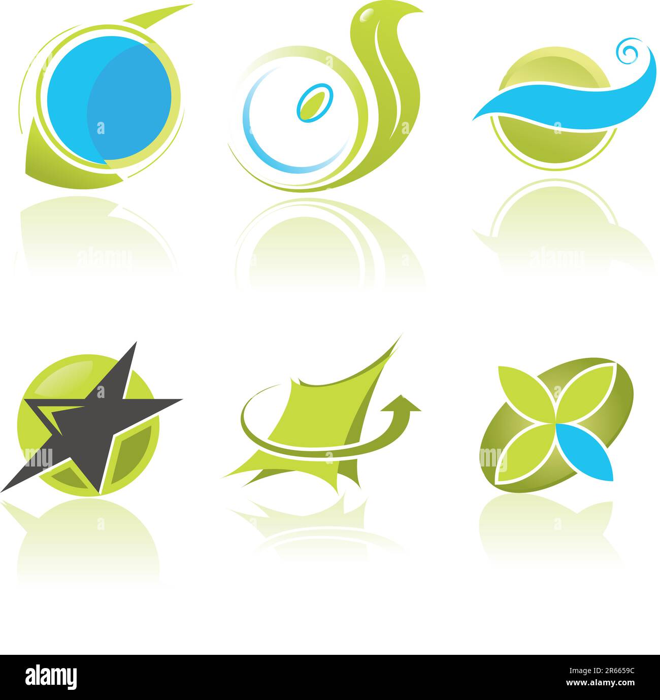 Circle elements illustration Stock Vector Images - Alamy