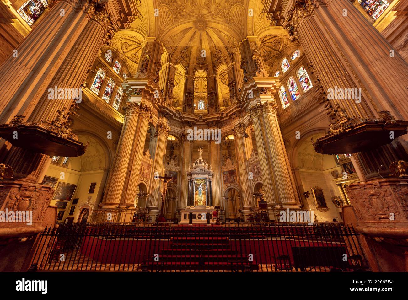 Interior of Granada Cathedral (Cathedral of the Incarnation). Andalusia, Spain Stock Photo