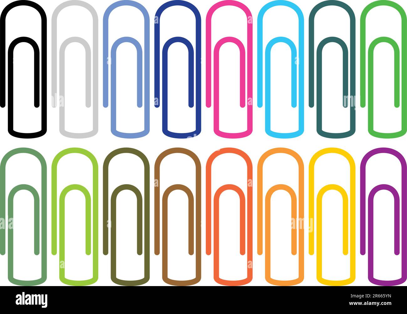 Clips and paper Stock Vector Images Alamy