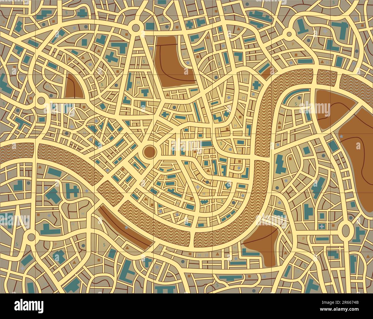 Street Map Without Labels