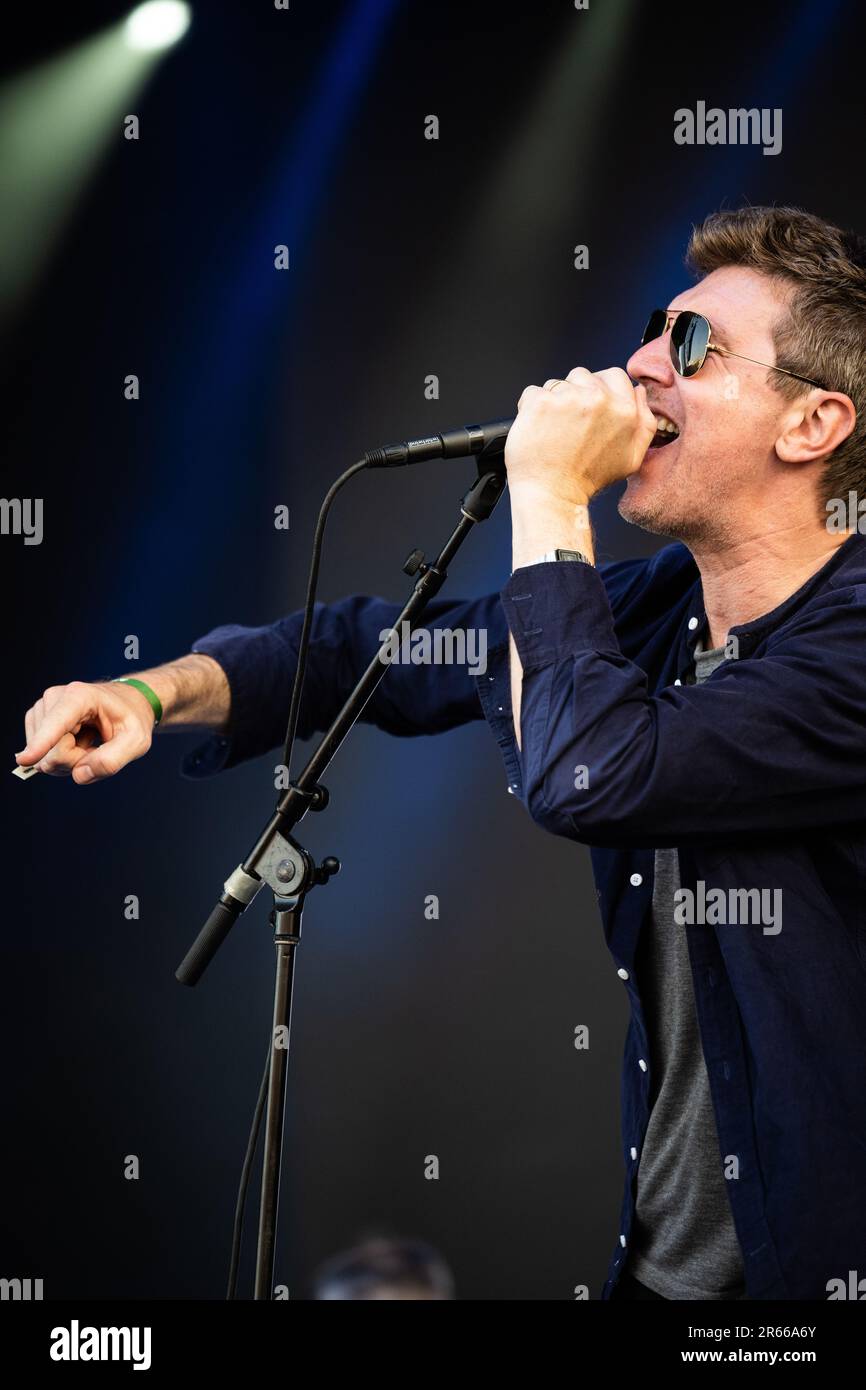 American indie rock band The Walkmen in concert at Boston Calling in