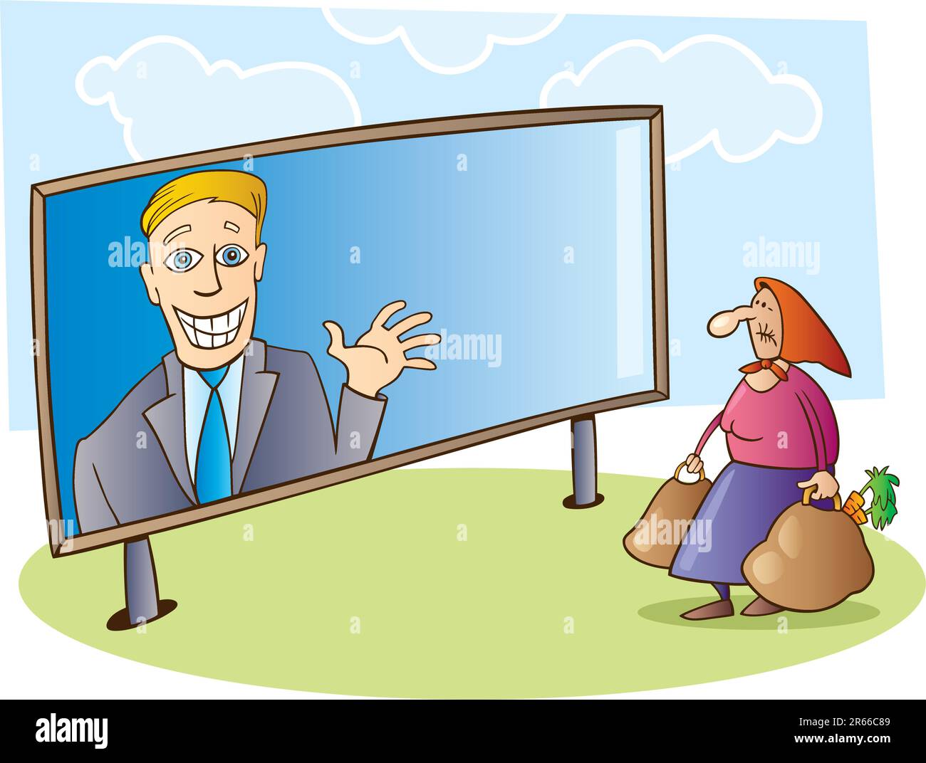 Man woman smile shop Stock Vector Images - Alamy