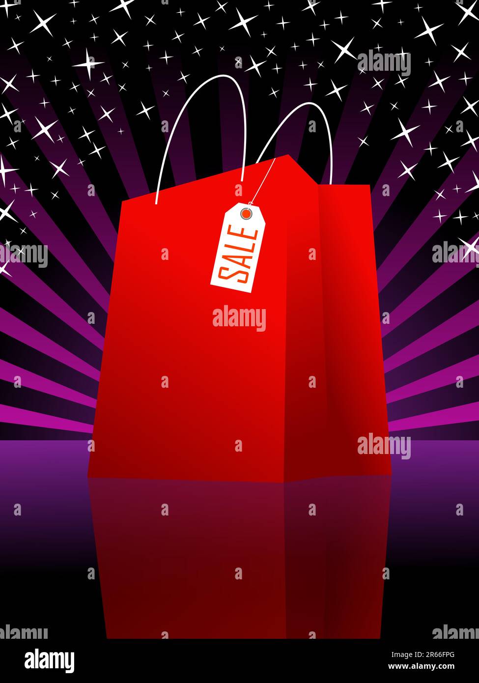 Red shopping bag vector illustration Stock Vector Image & Art - Alamy