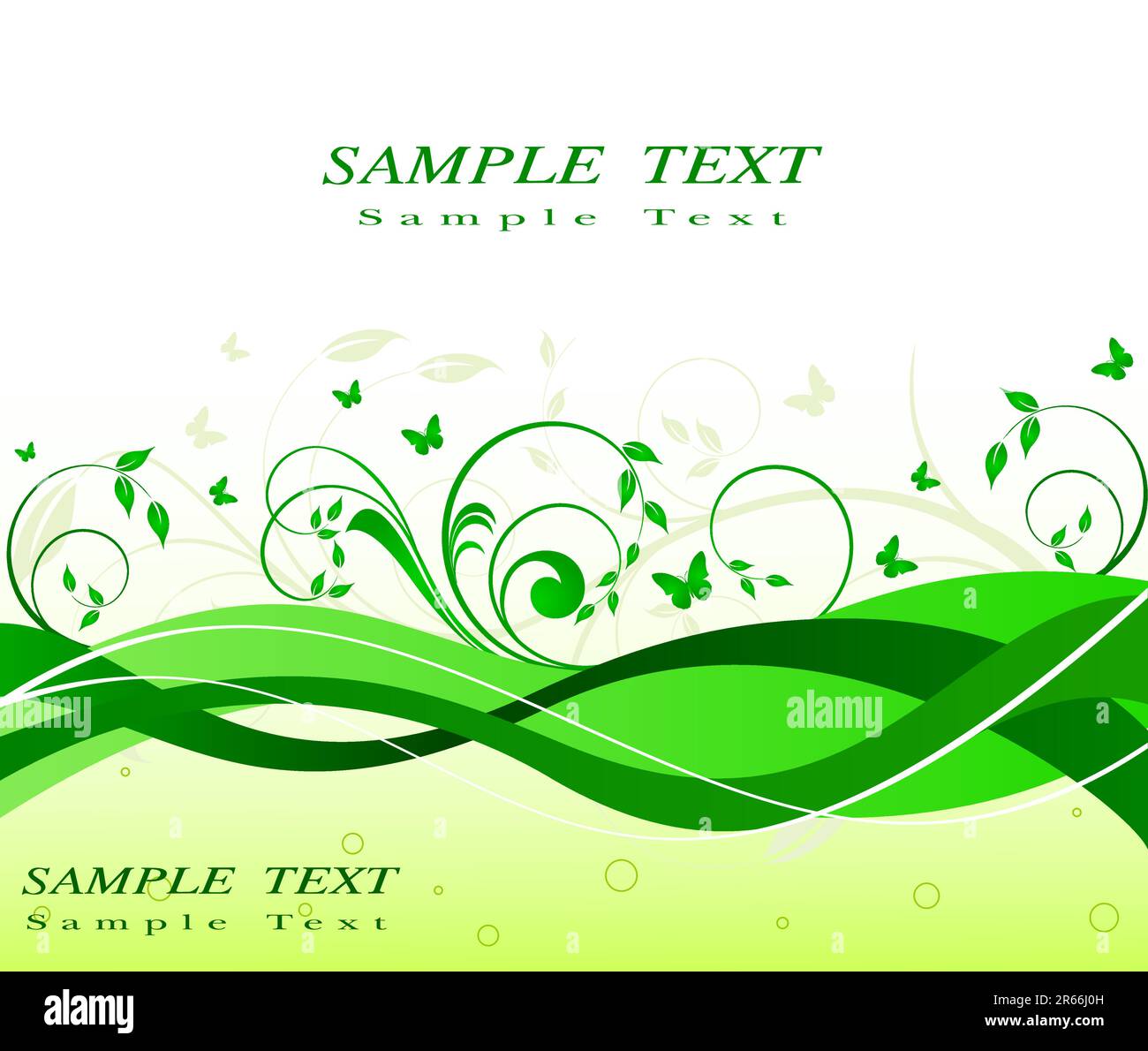 Vector floral background with butterflies Stock Vector Image & Art - Alamy