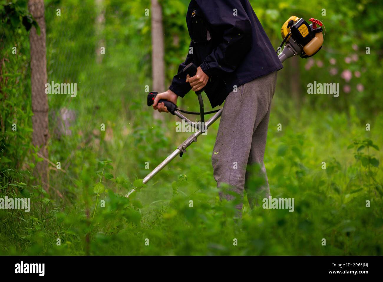 Manual hand grass cutter hi res stock photography and images Alamy