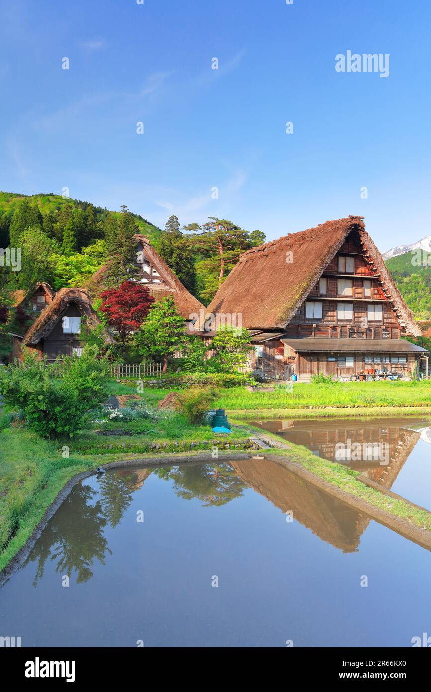 Shirakawa-go in Spring Stock Photo - Alamy