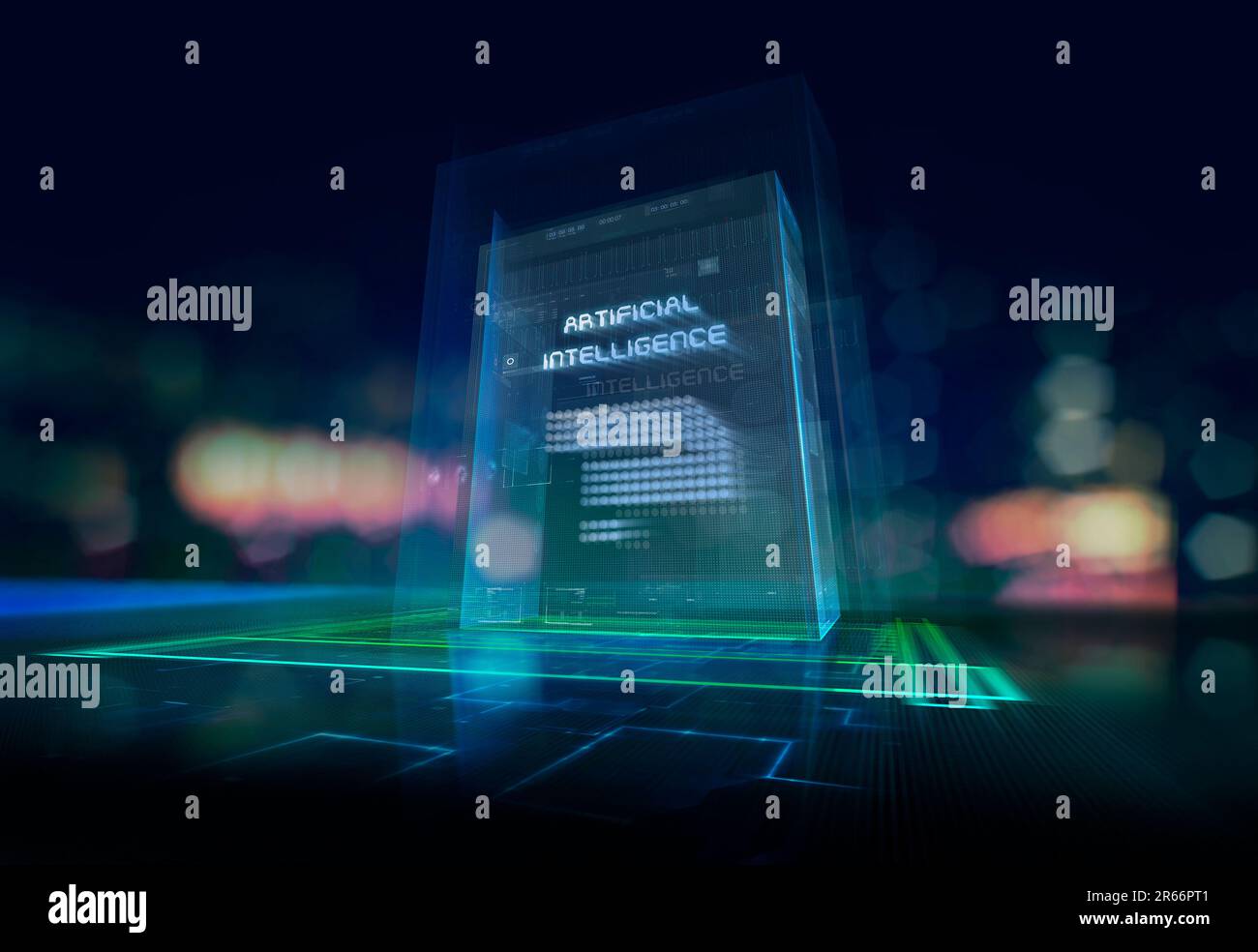 CGI image representing Artificial Intelligence Stock Photo