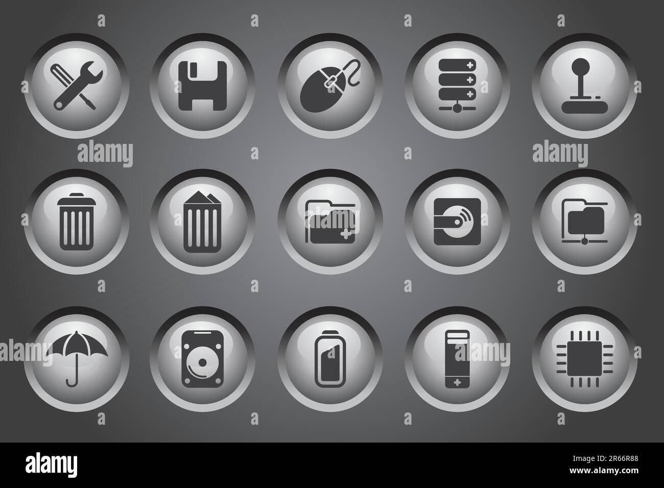 Control computer Stock Vector Images - Alamy