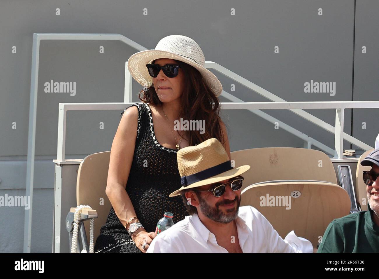 Paris, France. 07th June, 2023. Reem Kherici in the stands during