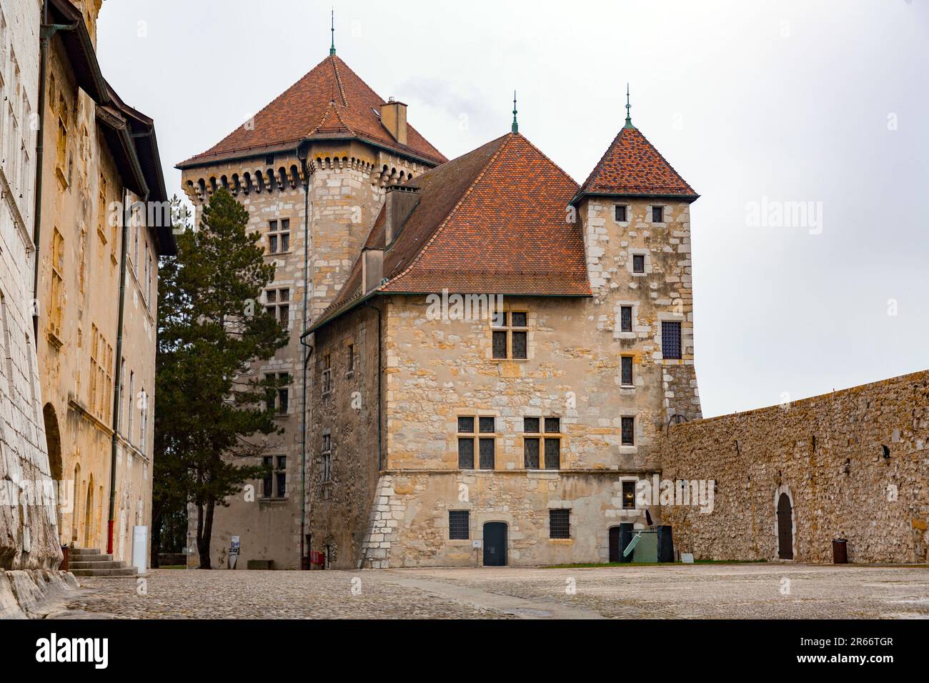 Annecy, France - January 29, 2022: The Chateau d'Annecy is a restored ...