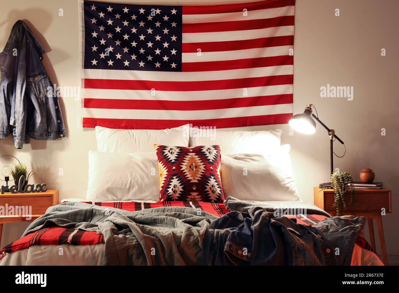 American best sale flag bedroom