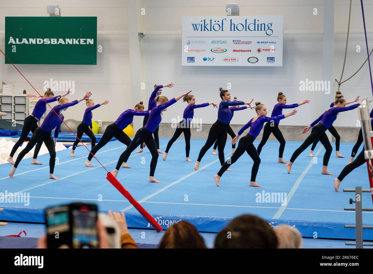 Team Gym Floor group gymnastics routine at the Opening of the new ...