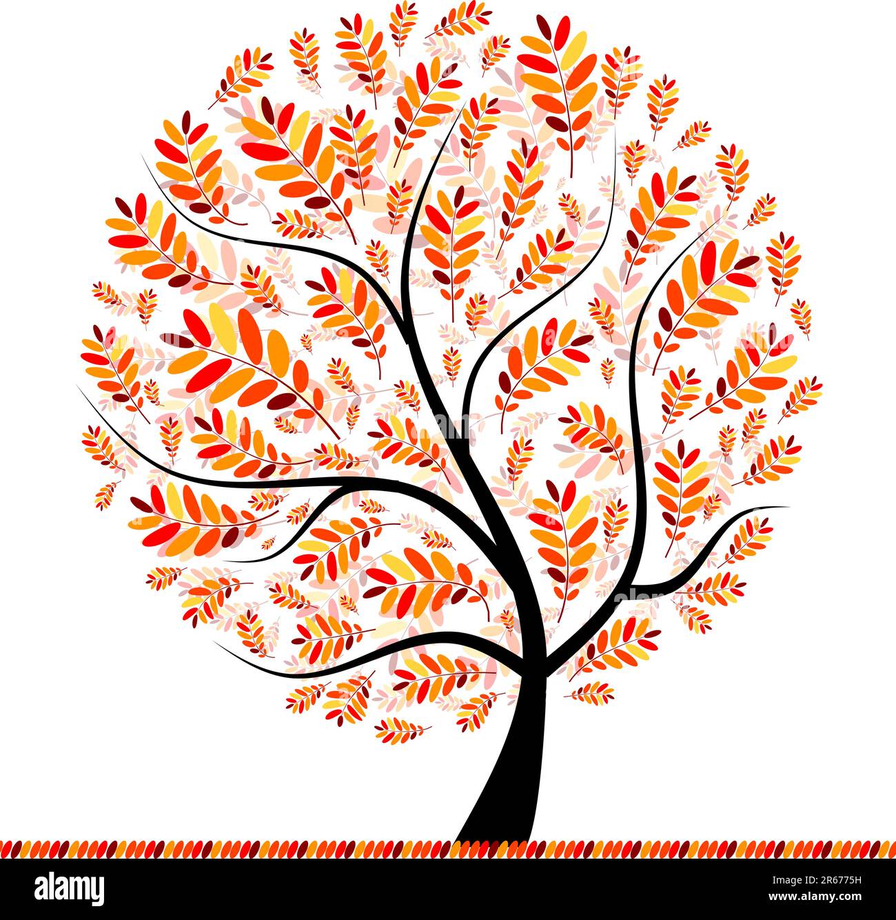 Beautiful autumn tree for your design Stock Vector Image & Art - Alamy