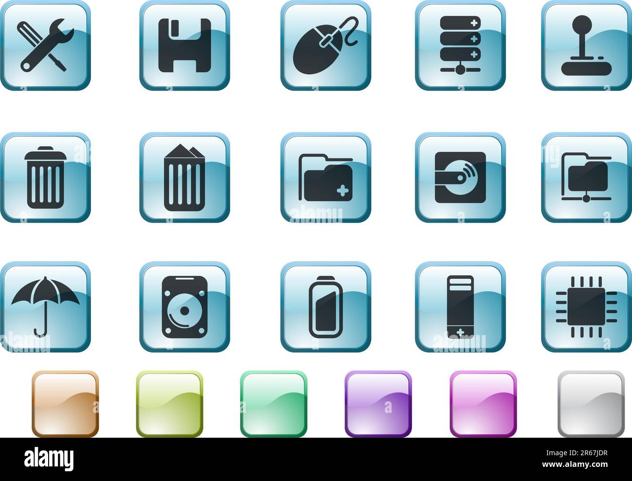 Computer and Data icons Stock Vector Image & Art - Alamy