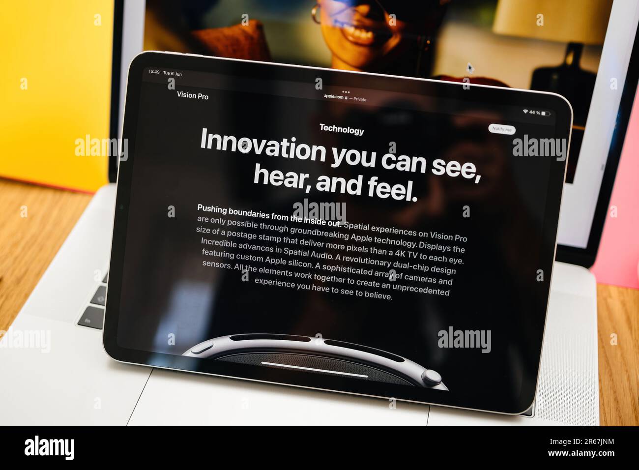 Paris, France - Jun 6, 2023: Innovation you can see, hear, and feel ...