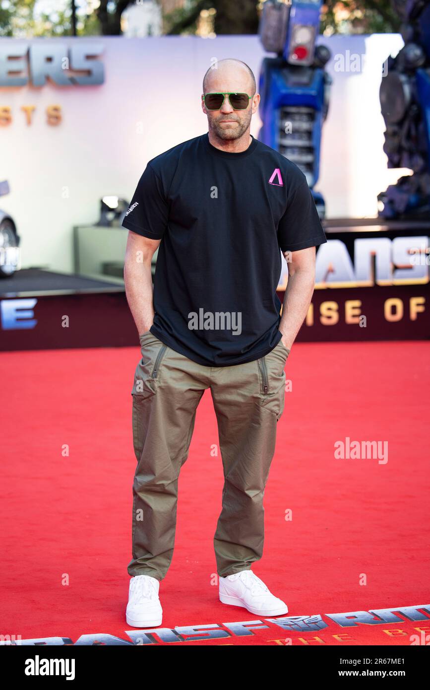 Jason Statham poses for photographers upon arrival at the premiere of