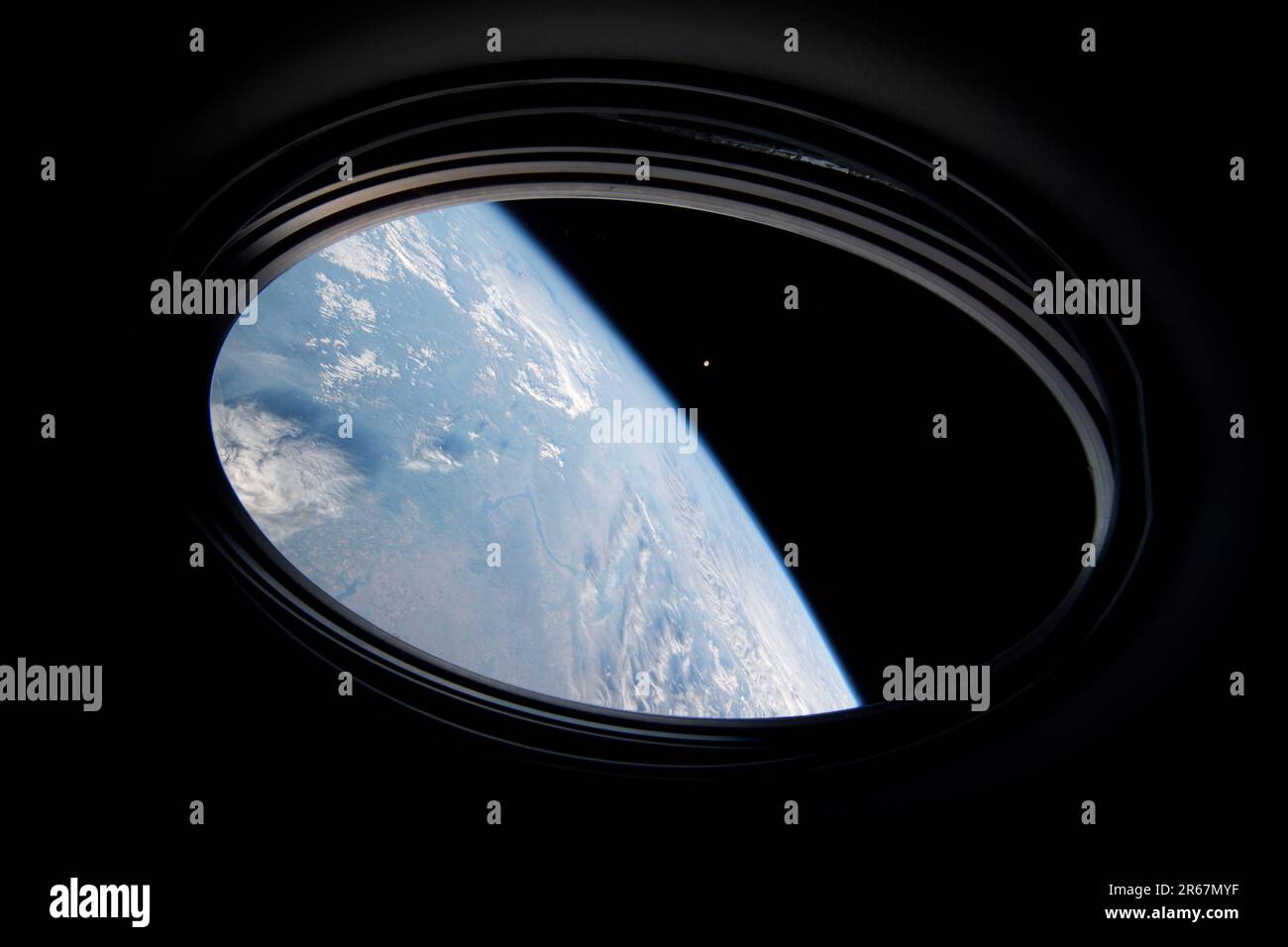 Earth viewed from ISS Stock Photo