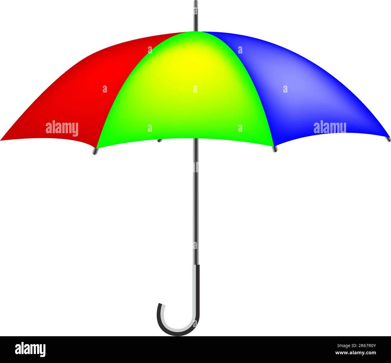 Colorful vector umbrella on white background Stock Vector Image & Art ...
