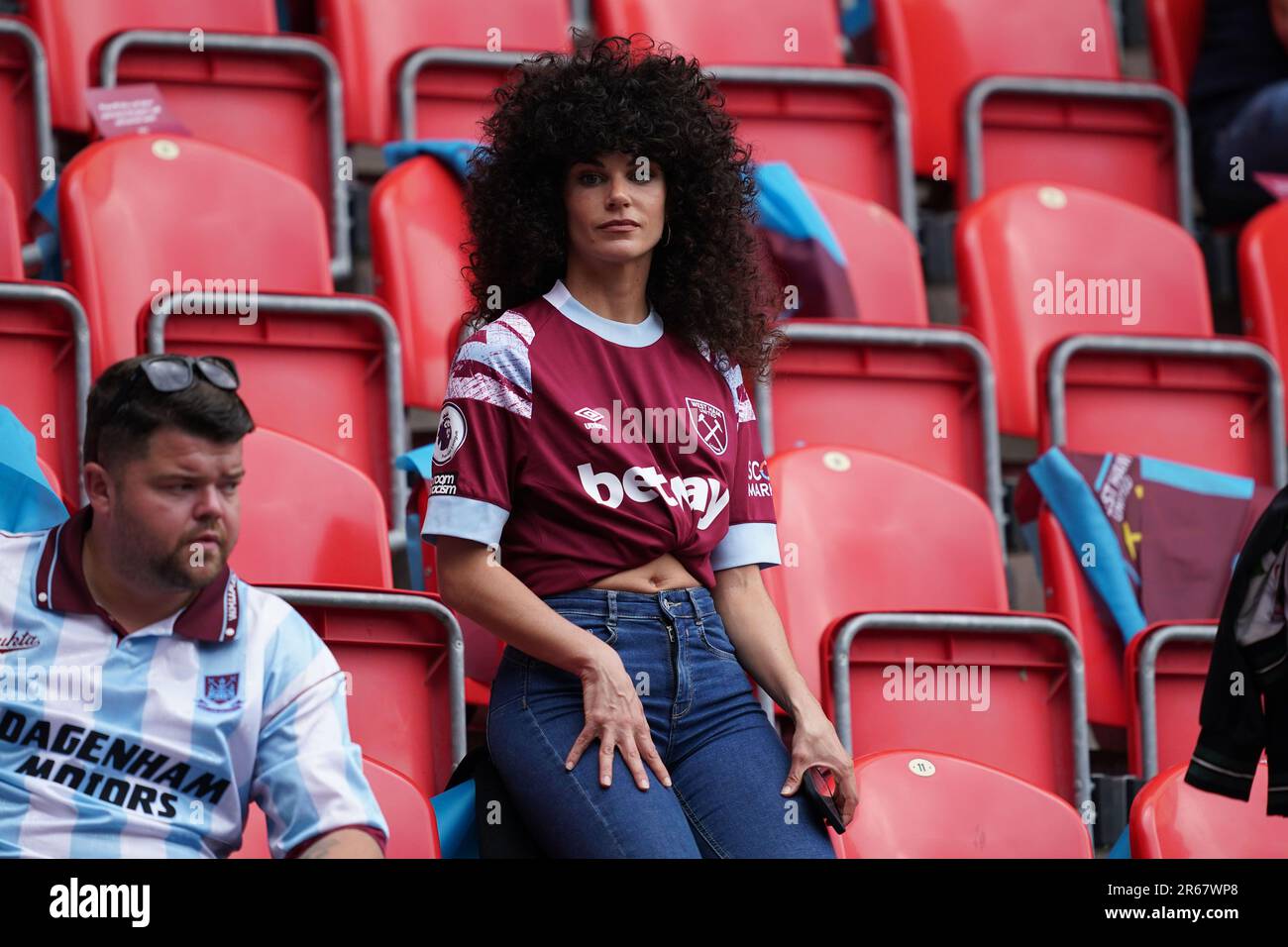 Prague, Czech Republic. 07th June, 2023. Thilo Kehrer girlfriend in the ...