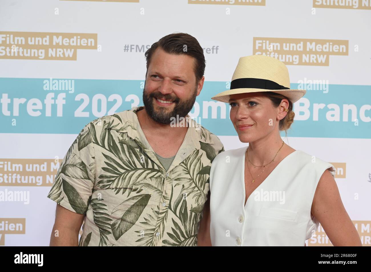 Cologne, Germany. 06th June, 2023. Peter Thorwarth and Nele Kieper come to the 2023 Summer Branch Meeting of the Film and Media Foundation NRW Credit: Horst Galuschka/dpa/Alamy Live News Stock Photo
