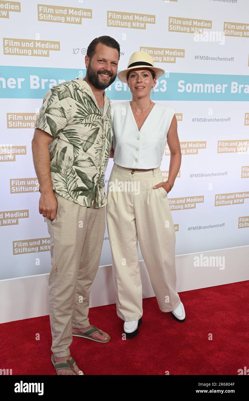 Cologne, Germany. 06th June, 2023. Peter Thorwarth and Nele Kieper come to the 2023 Summer Branch Meeting of the Film and Media Foundation NRW Credit: Horst Galuschka/dpa/Alamy Live News Stock Photo