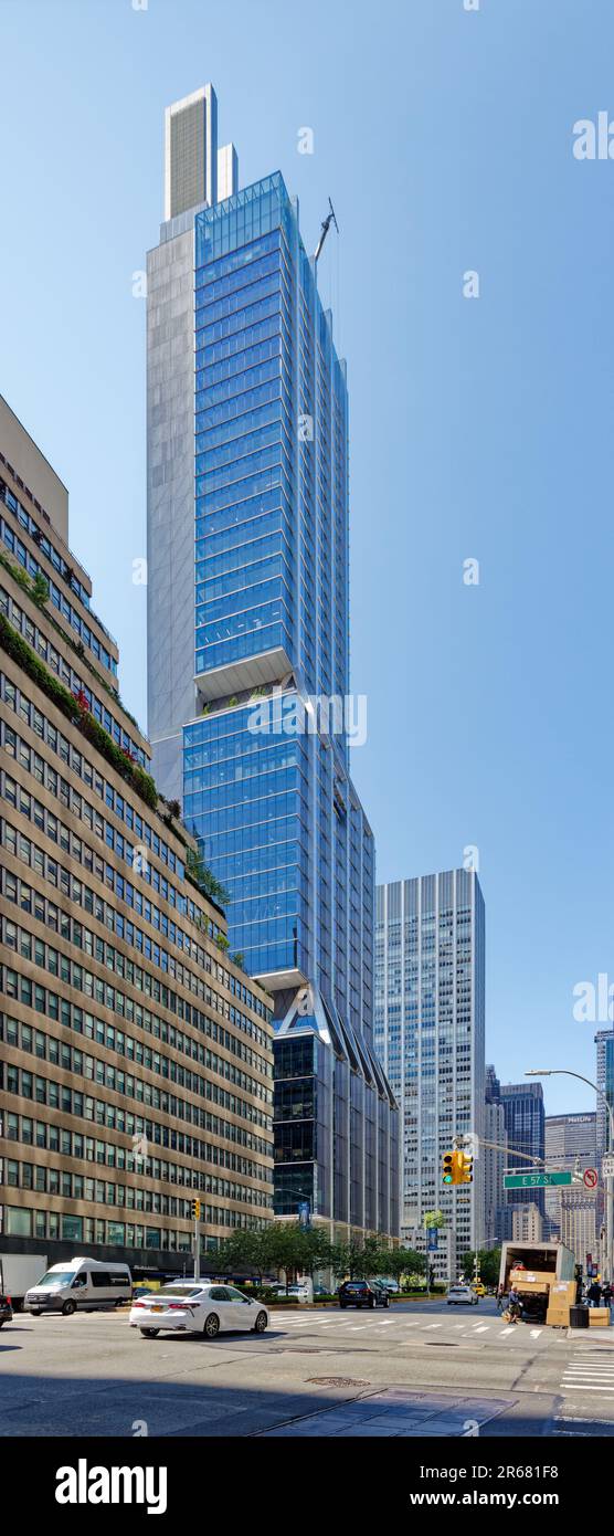 425 Park Avenue’s fin-topped core is at the rear of the building, to ...