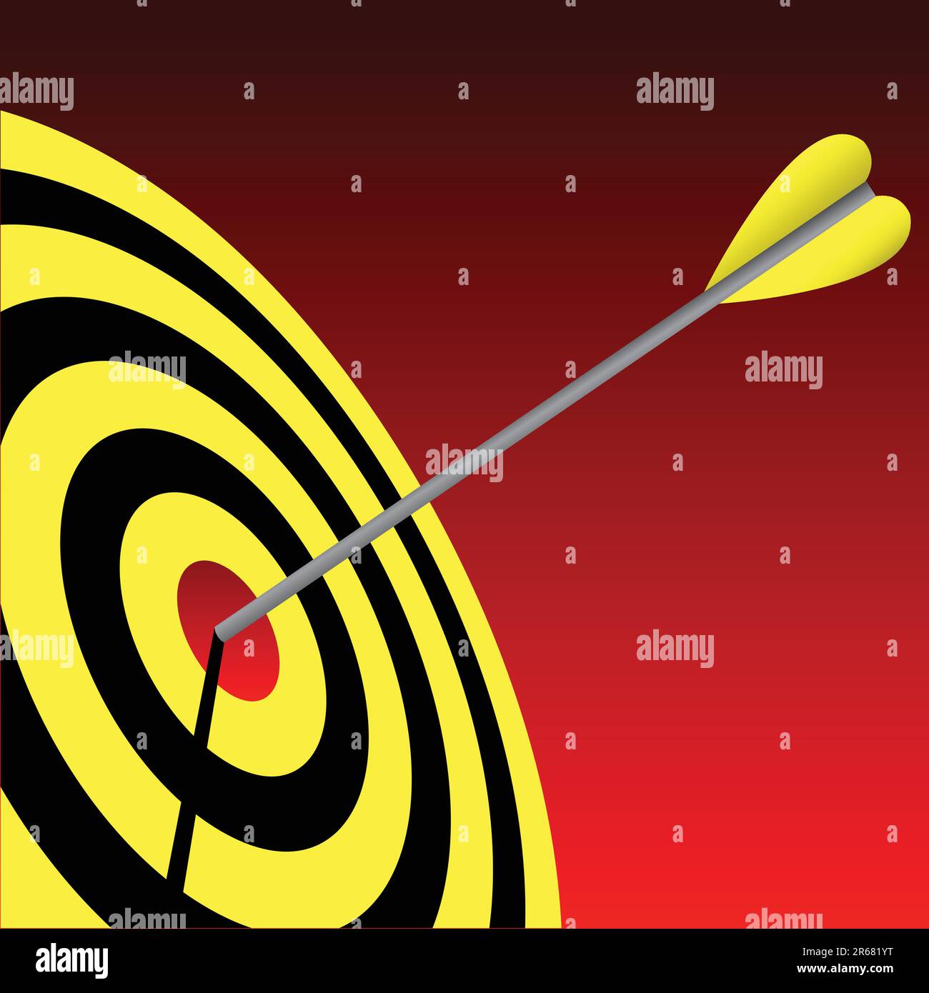 vector illustration of an archery target Stock Vector Image & Art Alamy