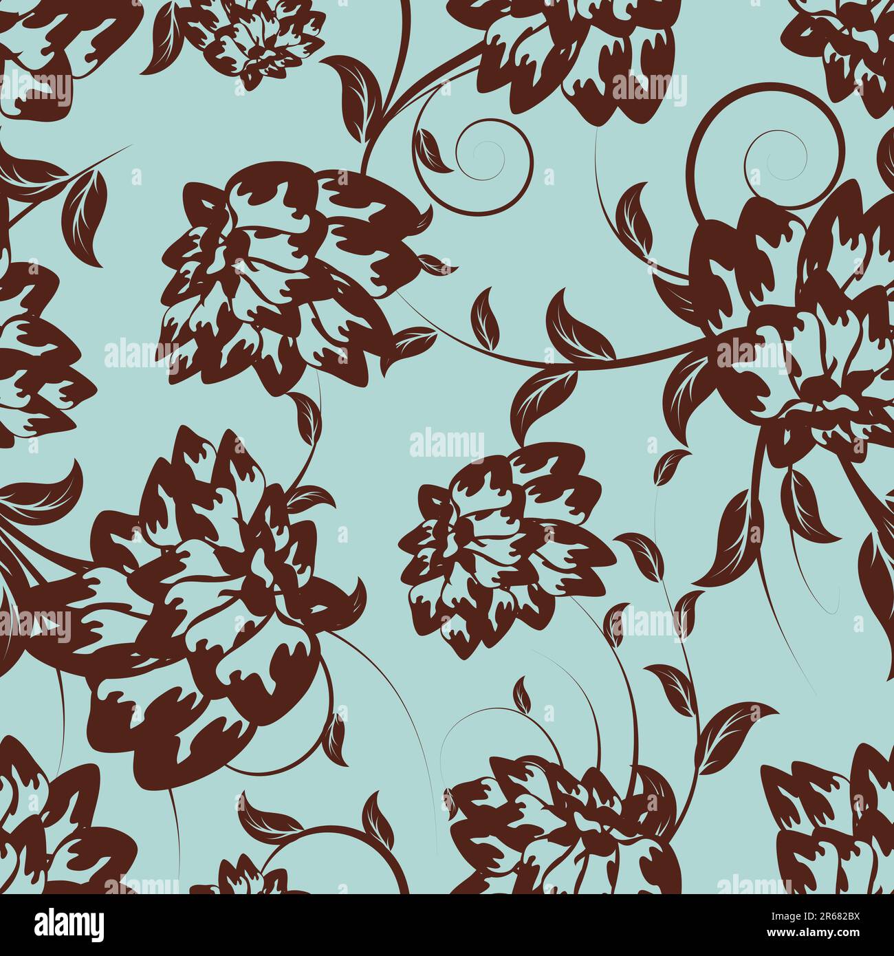 Seamless vector floral pattern. For easy making seamless pattern just ...