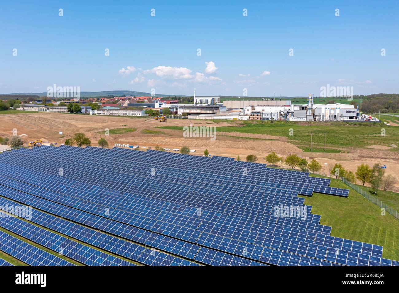 PV Anlage Sonnenenergie Stock Photo