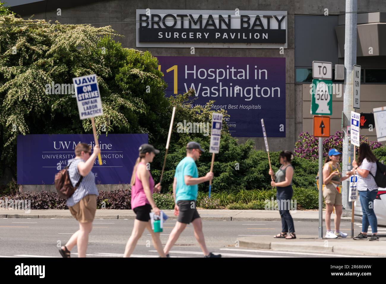Seattle, USA. 7 Jun, 2023. University of Washington staff goes on ...