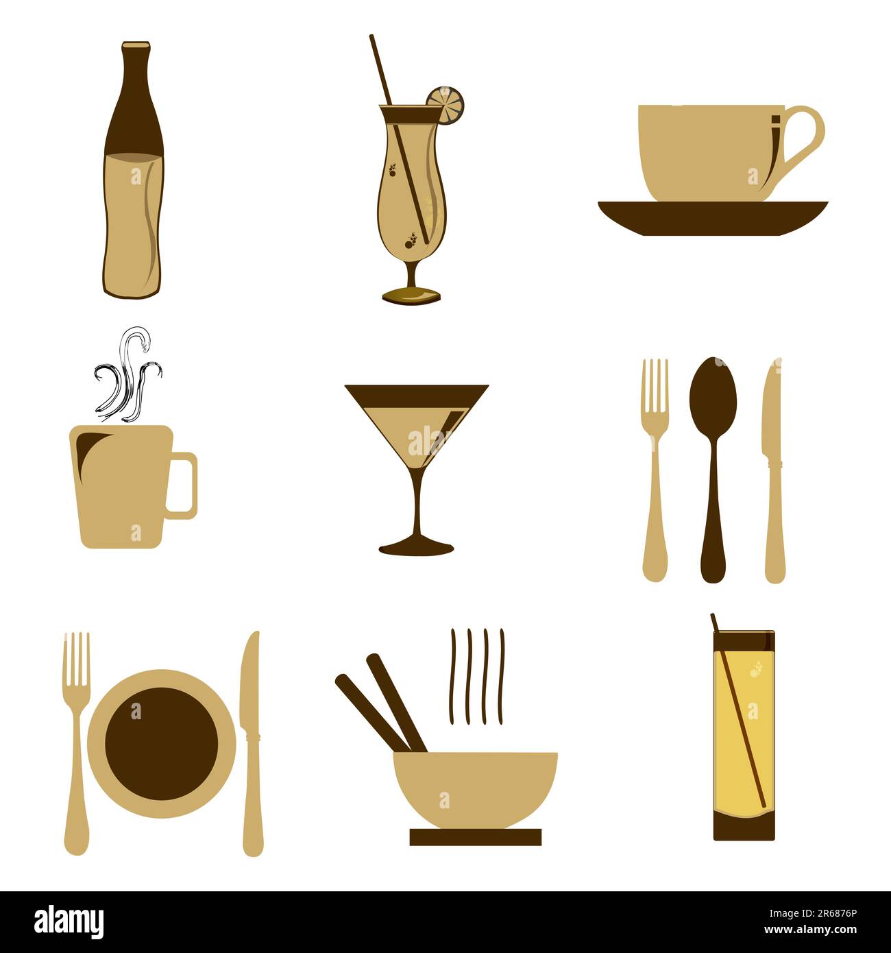 illustration of food icon on isolated background Stock Vector Image ...