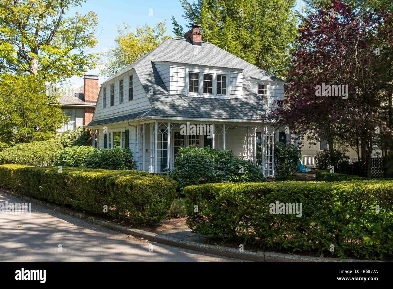 A house on the grounds of the Chautauqua Institution in Chautauqua, New