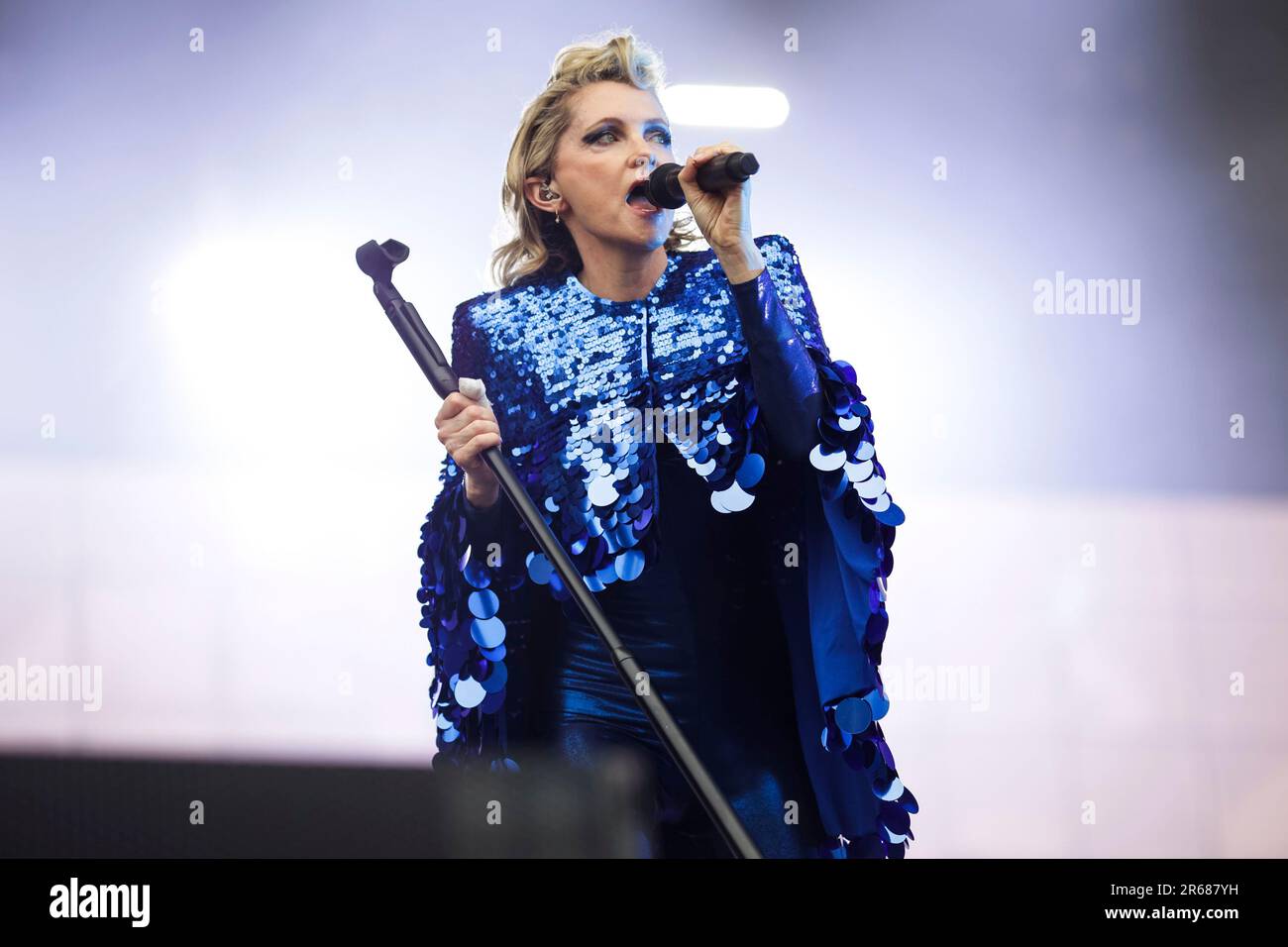 Porto, Portugal. 07th June, 2023. English musician and record producer, Alison Goldfrapp, performs live on stage at Primavera Sound in Porto. Credit: SOPA Images Limited/Alamy Live News Stock Photo