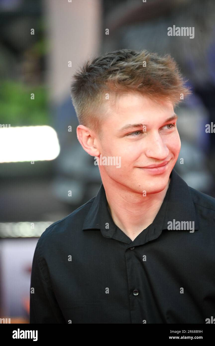 Cineworld Leicester Square, London, UK. 7 June 2023. Guest attends the Transformers: Rise of the Beasts, - European Premiere at Cineworld Leicester Square, London, UK. Stock Photo
