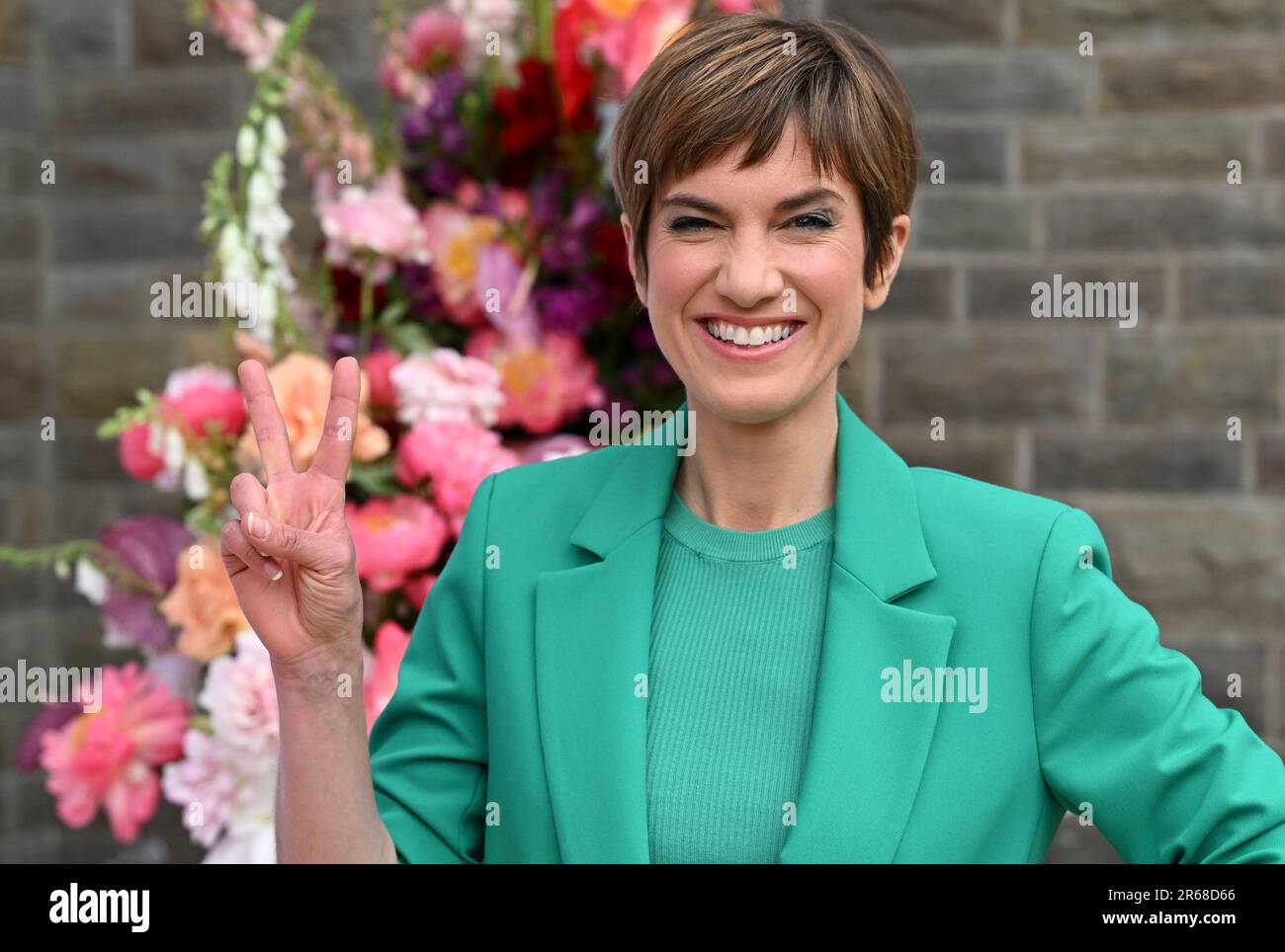 Berlin, Germany. 06th June, 2023. Actress Isabell Horn comes to the summer party of BILD hilft e.V. "Ein Herz für Kinder" at the Wannseeterrassen. Credit: Jens Kalaene/dpa/Alamy Live News Stock Photo