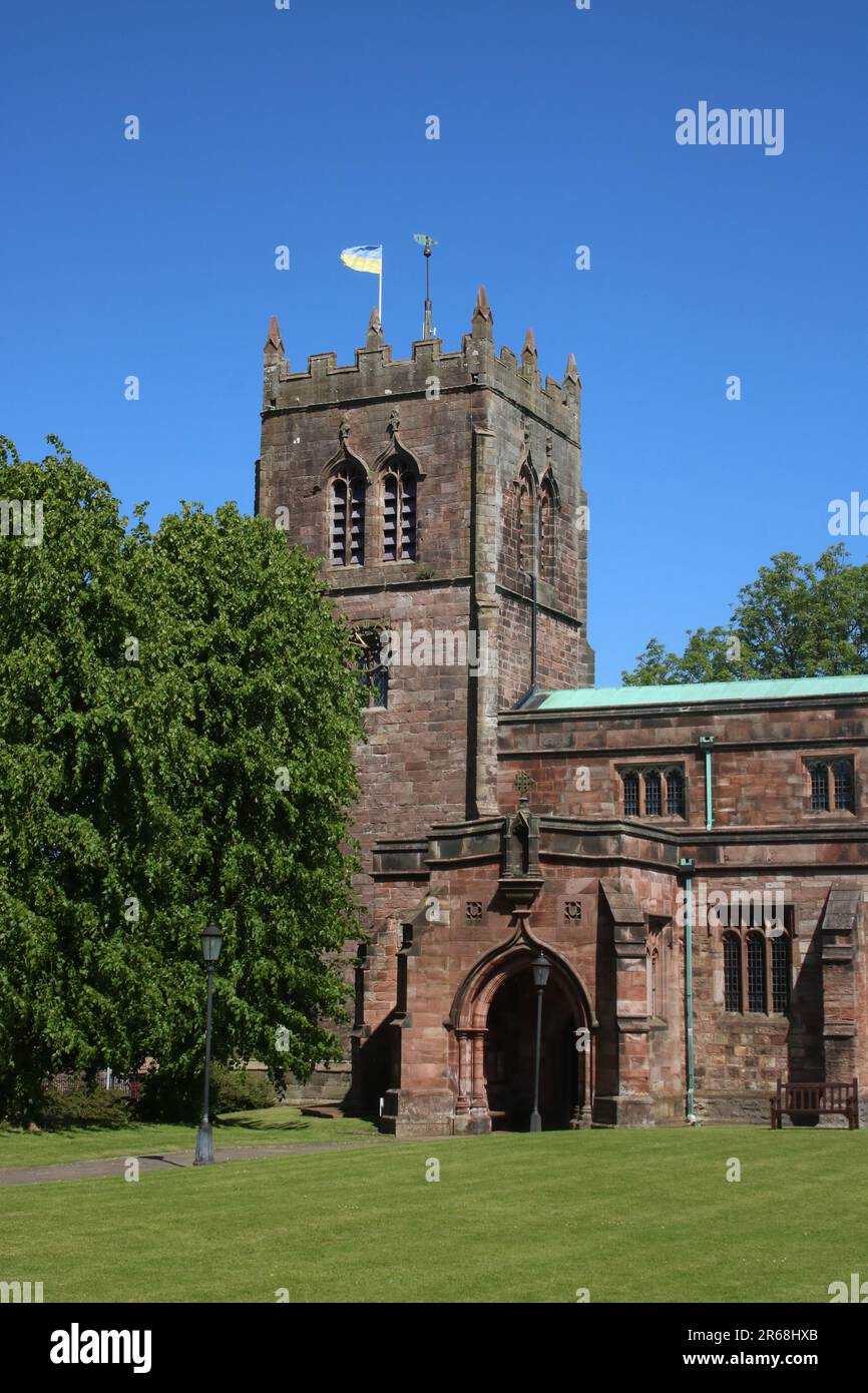 St Stephen's Parish Church, Anglican parish church in Kirkby Stephen, Cumbria. It is sometimes called the Cathedral of the Dales. Stock Photo