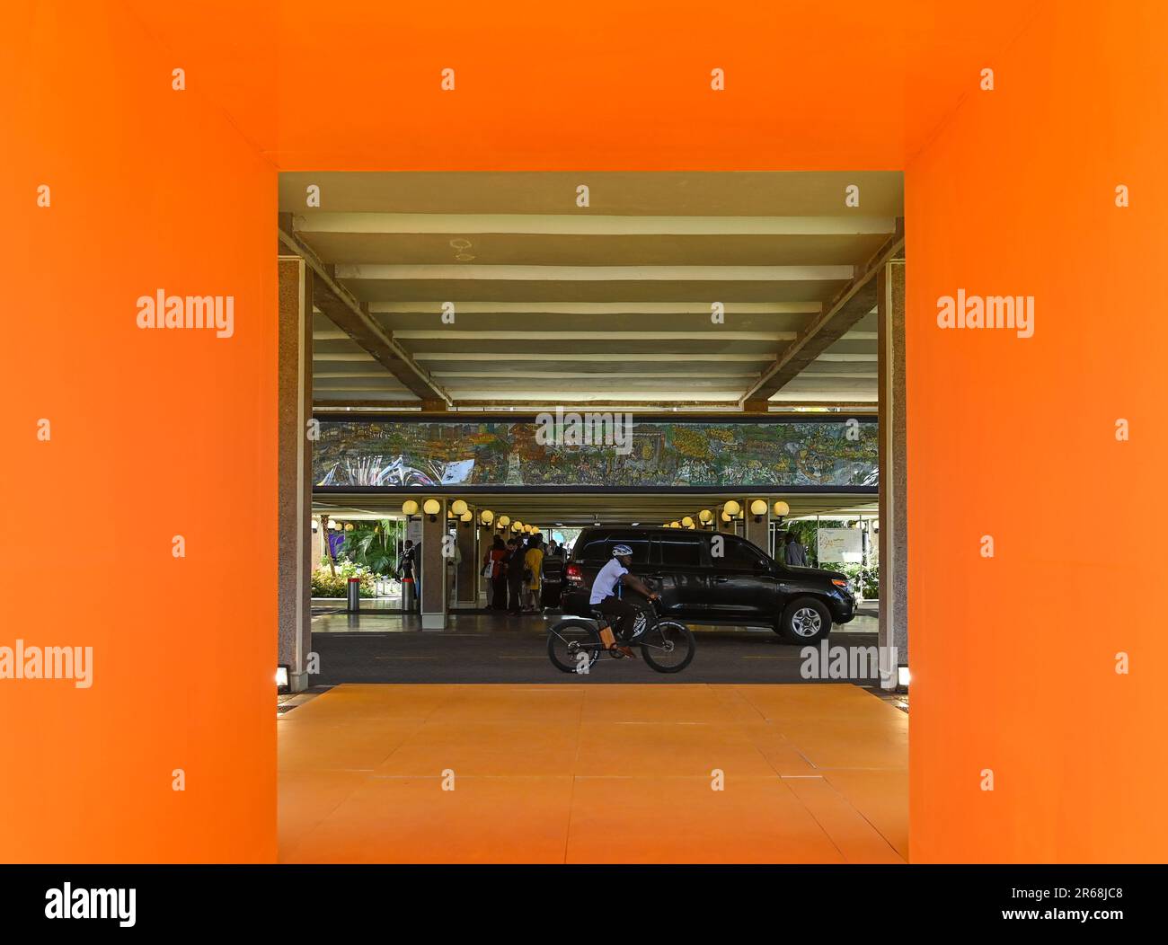 Nairobi, Kenya. 7th June, 2023. A man rides an electric bicycle during