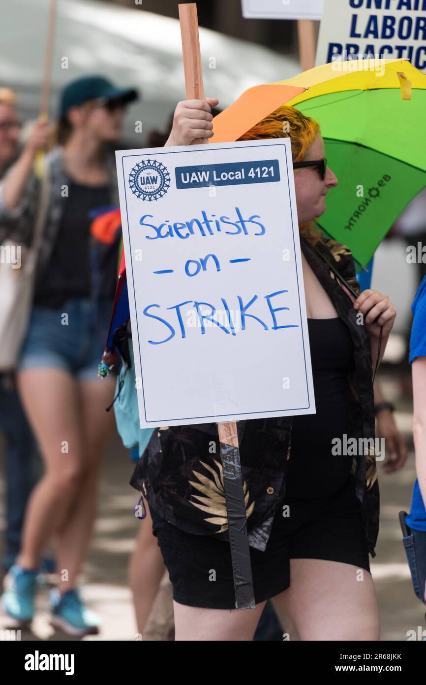 Seattle, USA. 7 Jun, 2023. University of Washington staff goes on ...