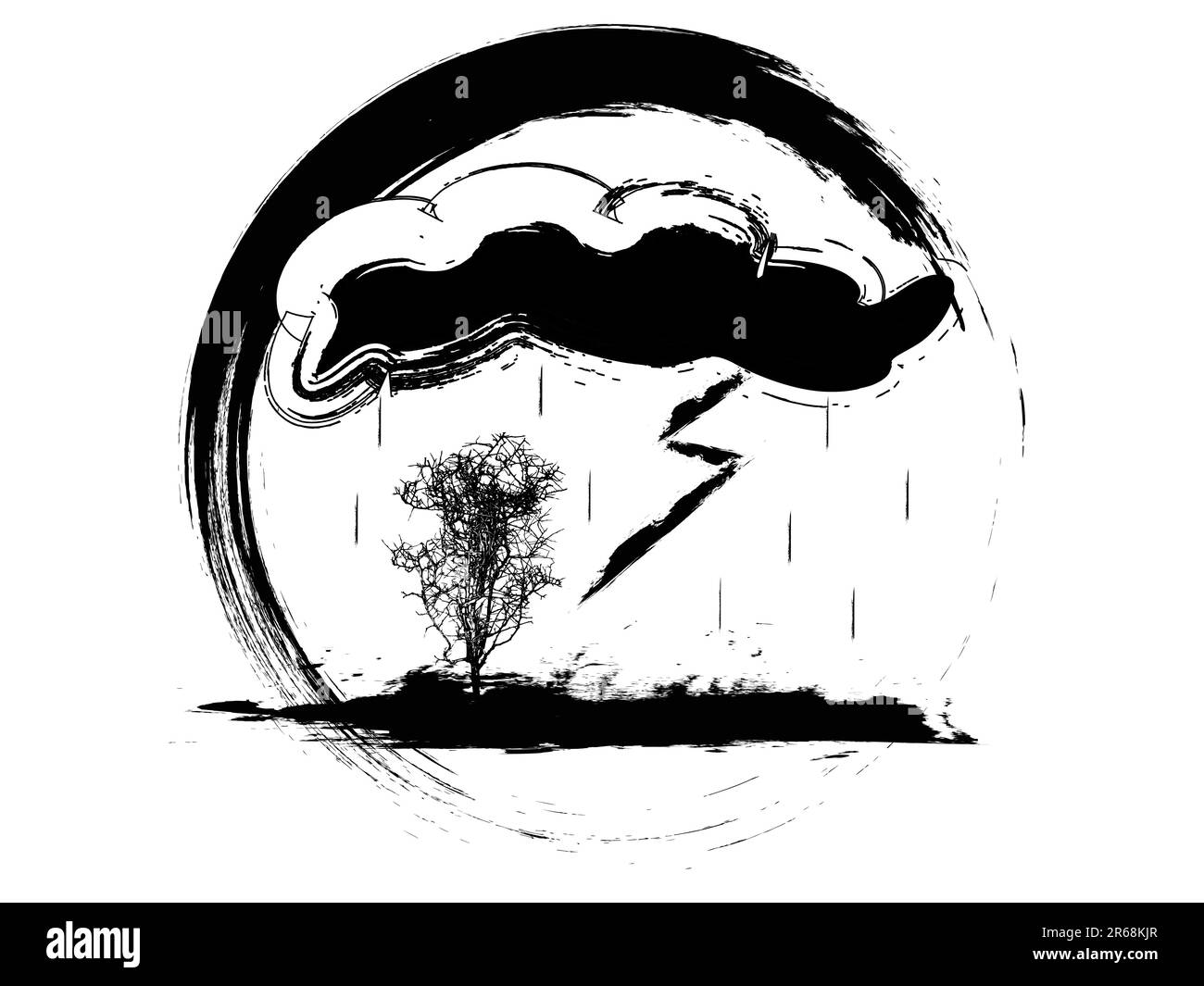 vector illustration of a grunge weather icon Stock Vector Image & Art ...