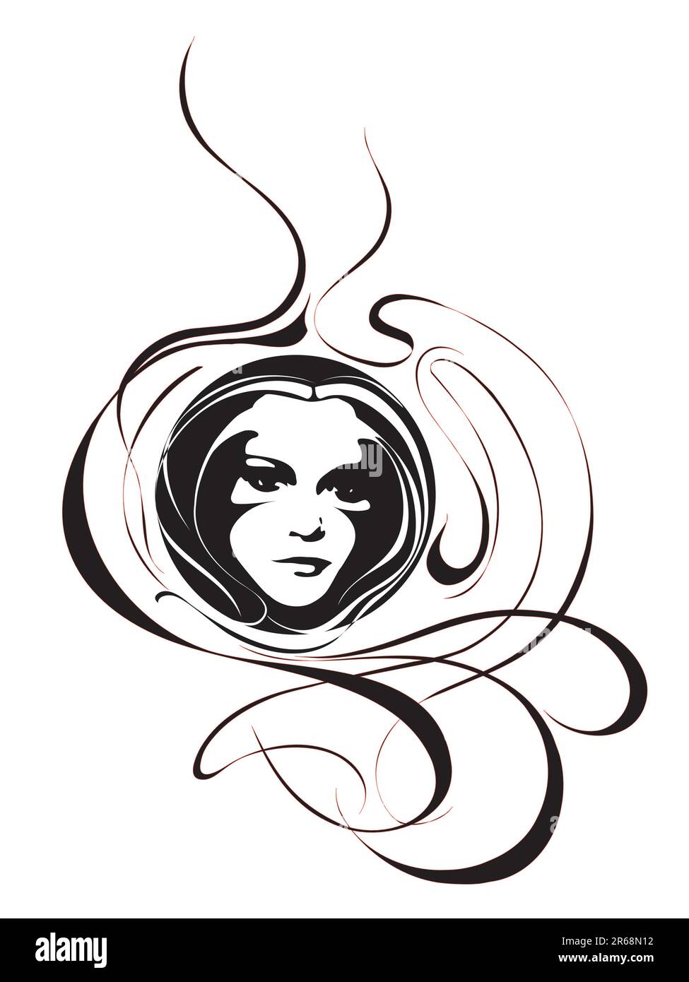 Artwork with curves Stock Vector Image Art Alamy