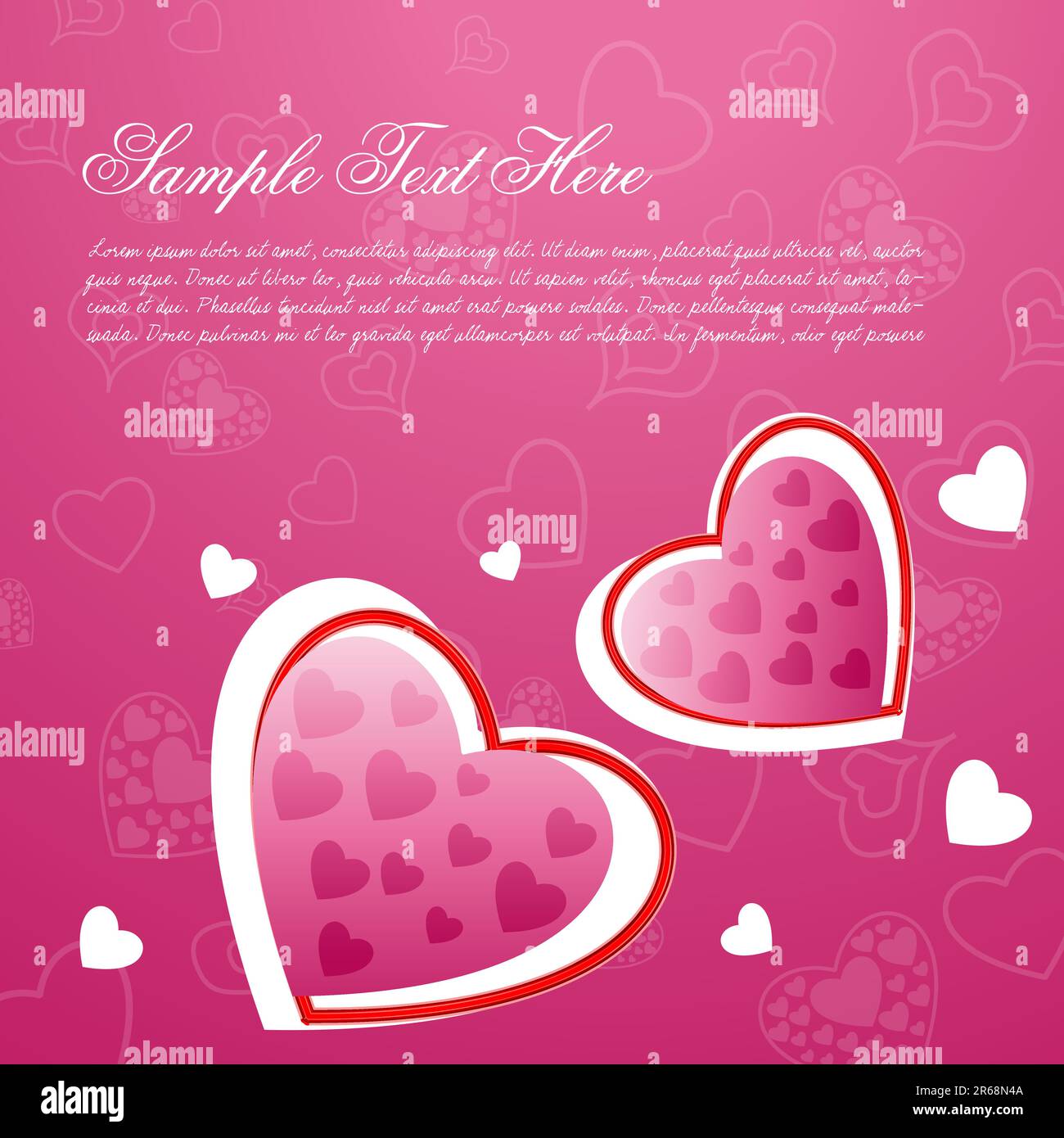 illustration of valentine card Stock Vector Image & Art - Alamy