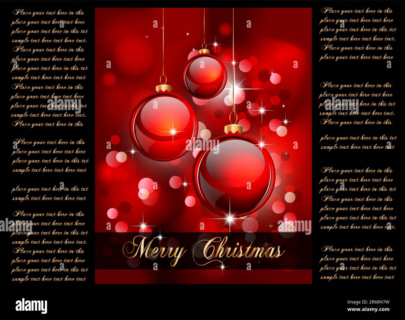 Elegant Christmas Background with Golden details Stock Vector Image ...