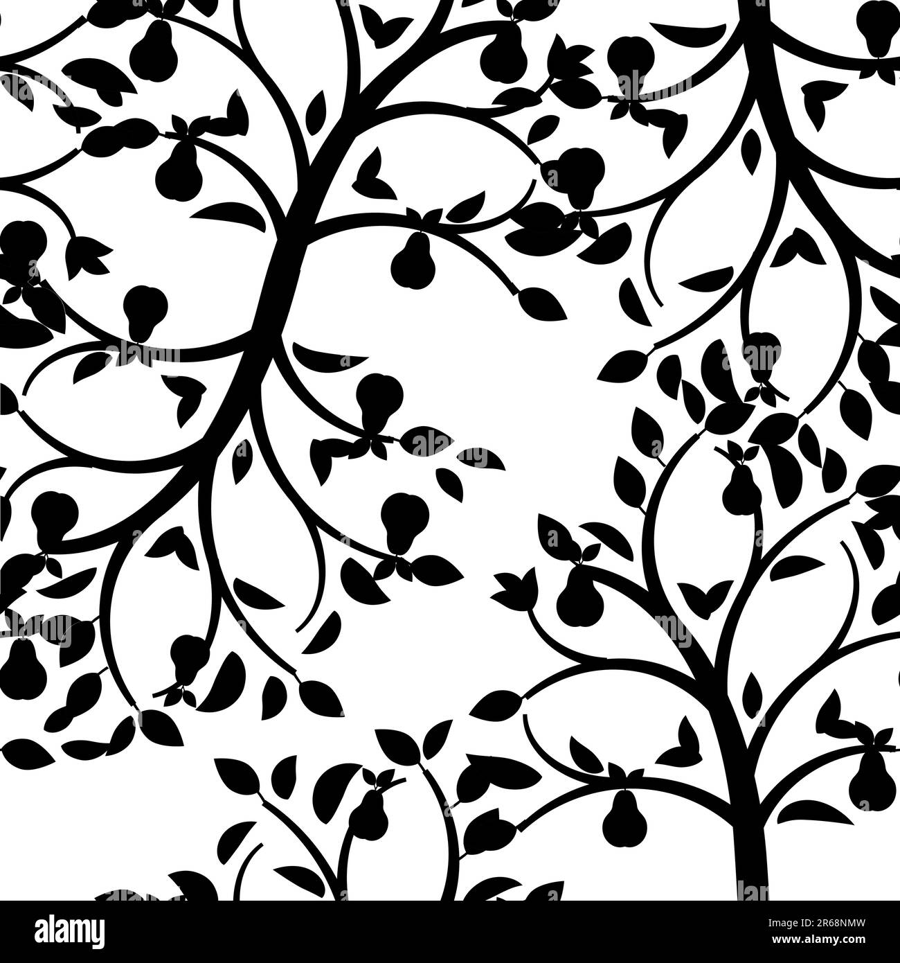 Seamless leaf wallpaper Stock Vector Image & Art Alamy