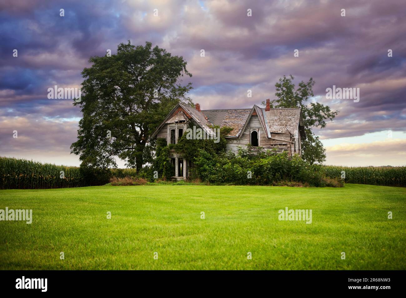 Abandoned Homestead in Ontario Canada Stock Photo