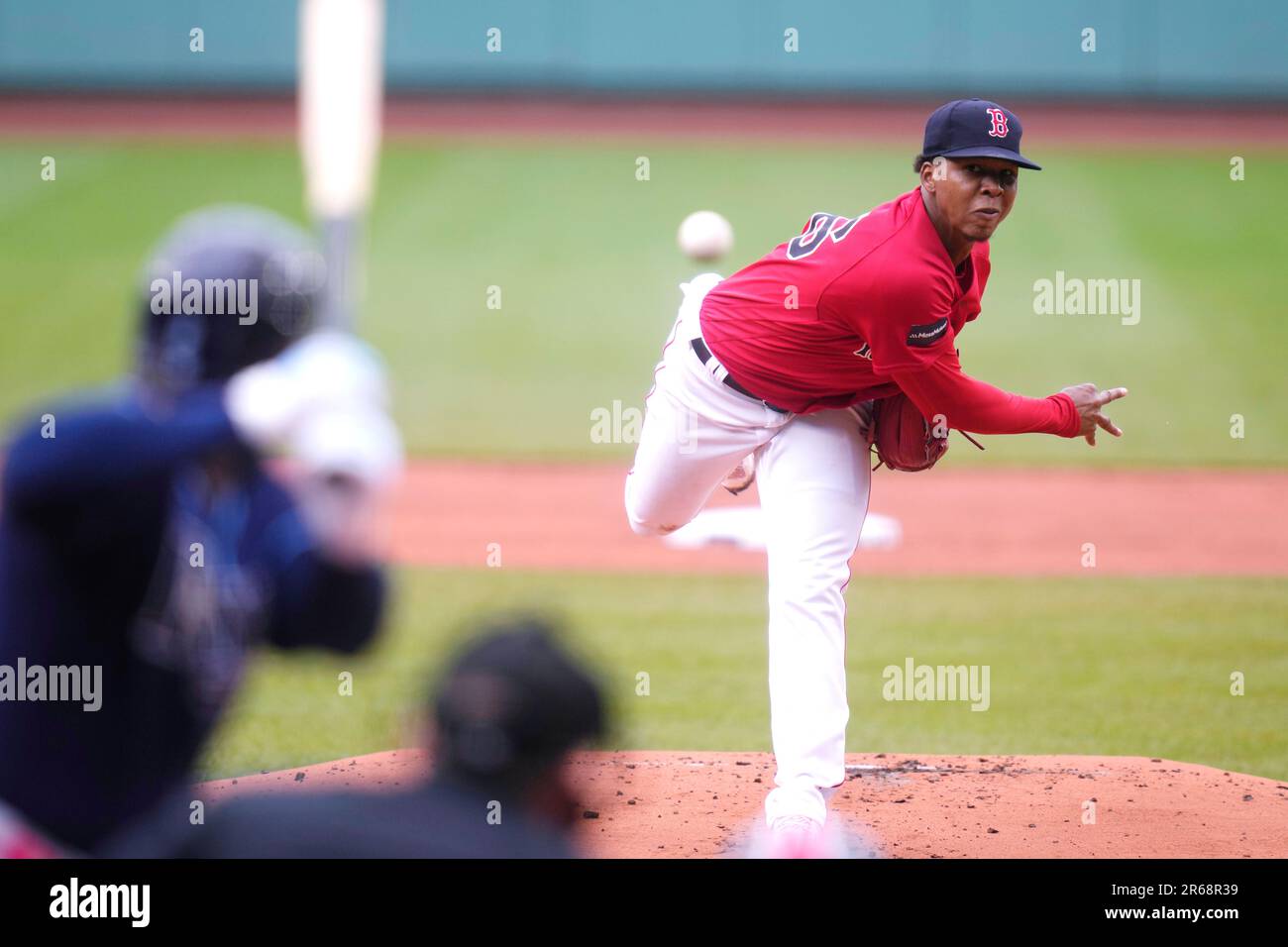 Boston Red Sox starting pitcher Brayan Bello during a baseball game at